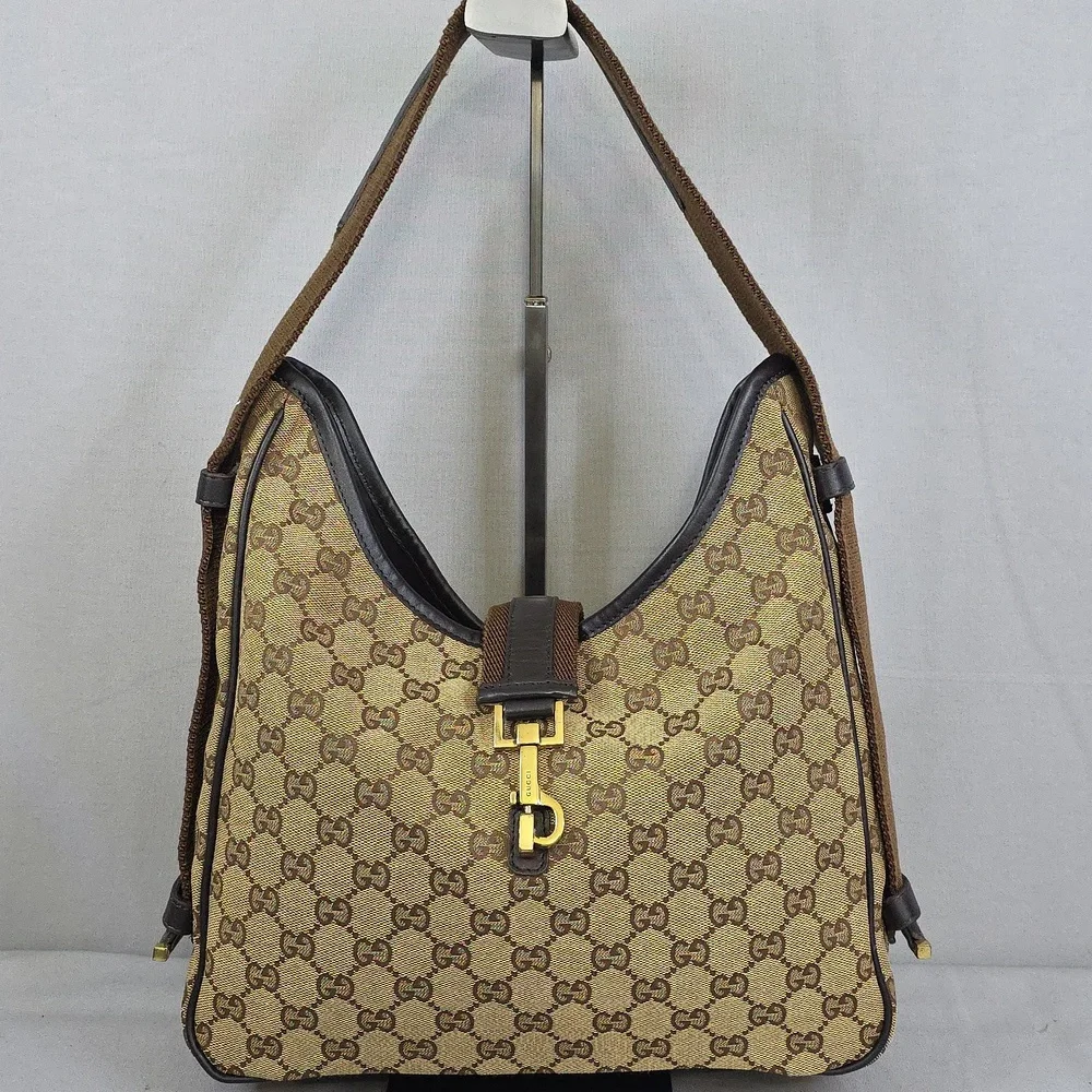 ✨️GUCCI GG Canvas Jackie Hobo Bag - Picture 2 of 16